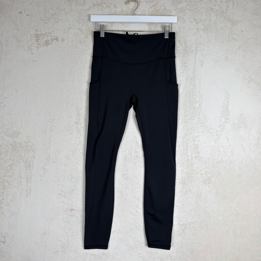 Fabletics Motion365+ High Waisted Running Pocket Leggings Black Athletic Medium